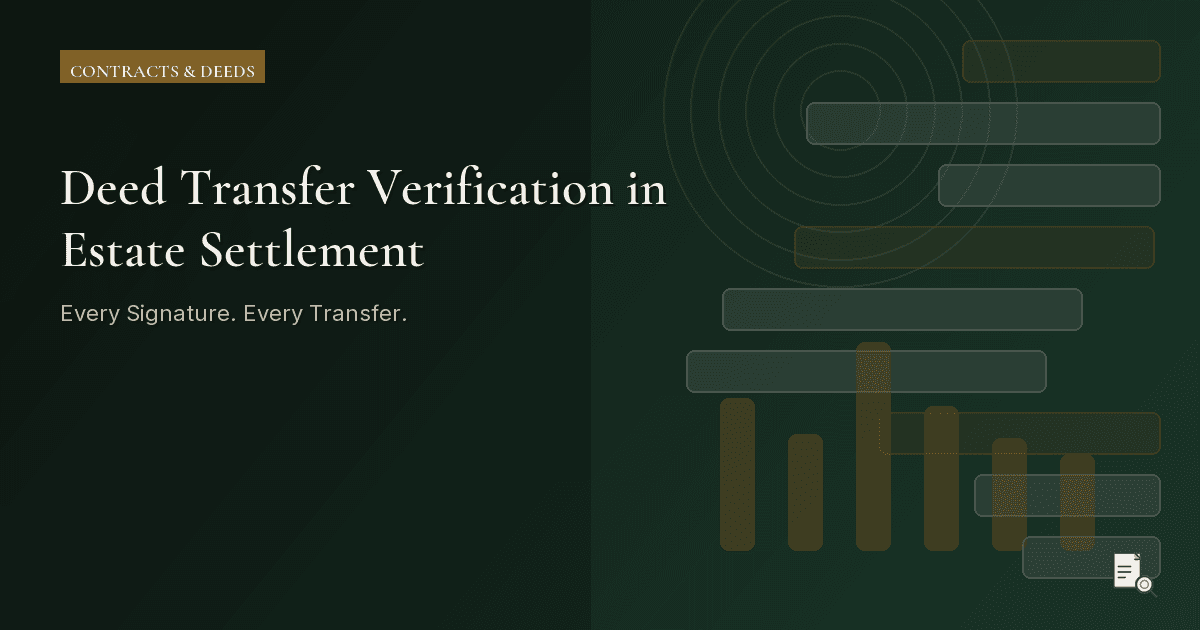 Editorial image for Deed Transfer Verification in Estate Settlement