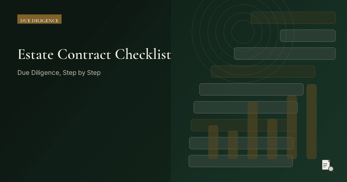 Editorial image for Estate Contract Checklist