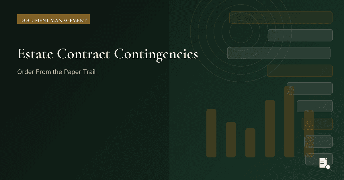 Editorial image for Estate Contract Contingencies