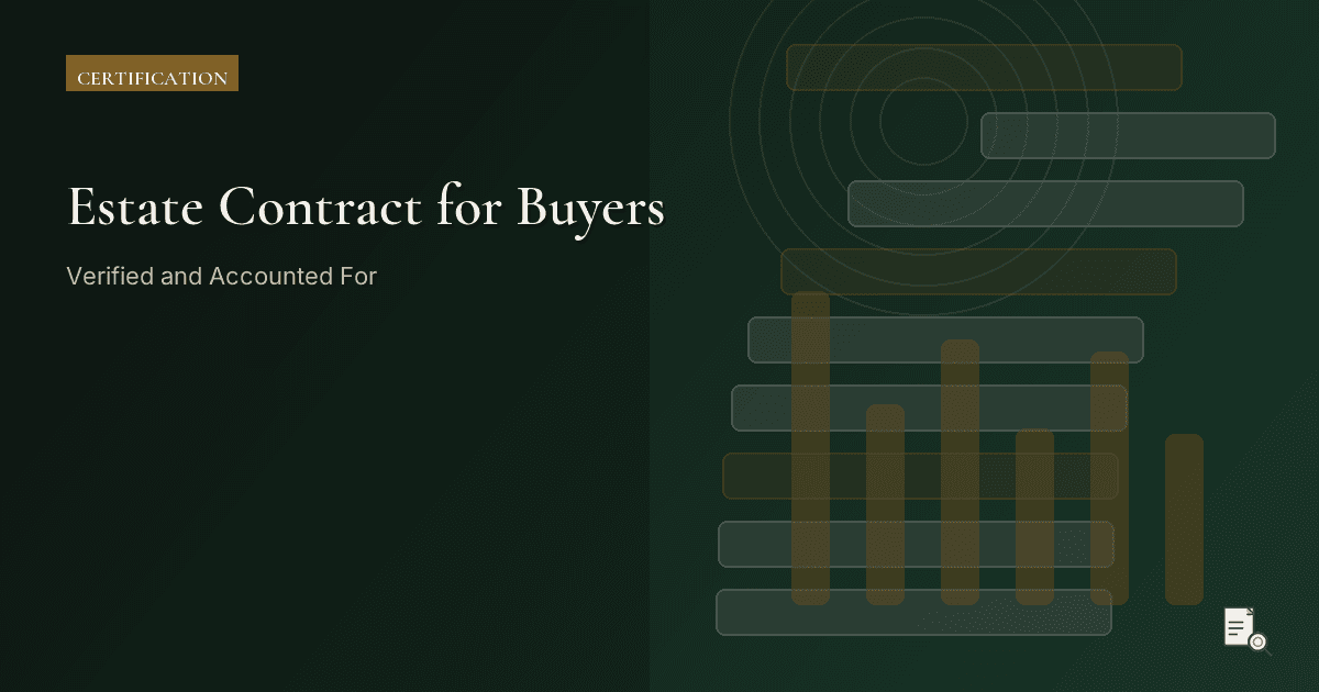 Editorial image for Estate Contract for Buyers