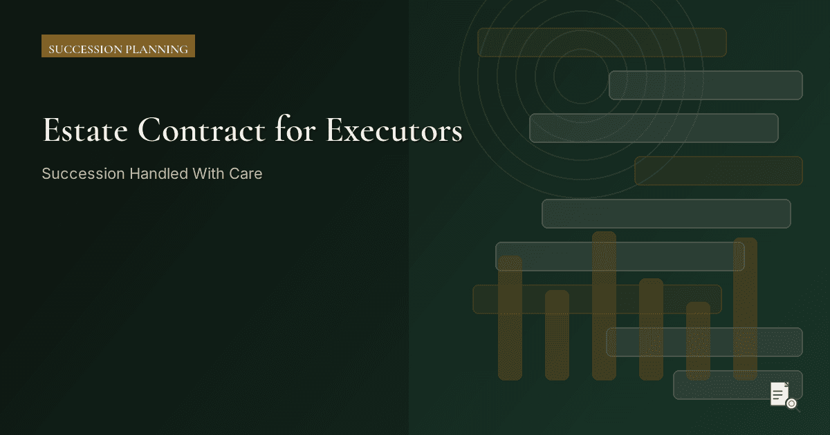 Editorial image for Estate Contract for Executors