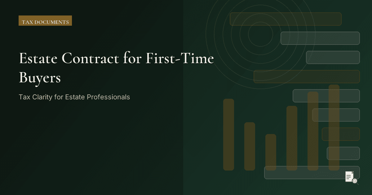 Editorial image for Estate Contract for First-Time Buyers