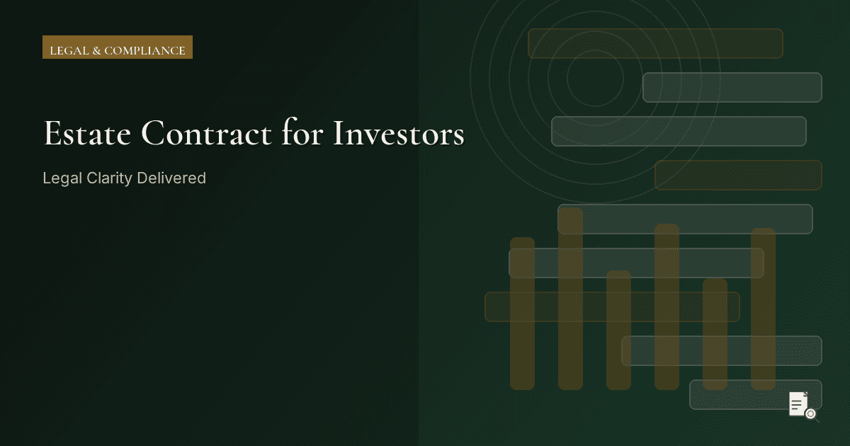 Editorial image for Estate Contract for Investors