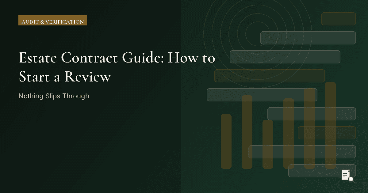Editorial image for Estate Contract Guide: How to Start a Review