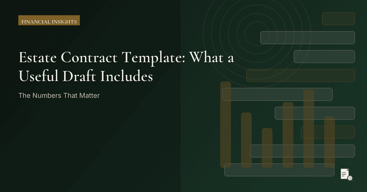 Editorial image for Estate Contract Template: What a Useful Draft Includes