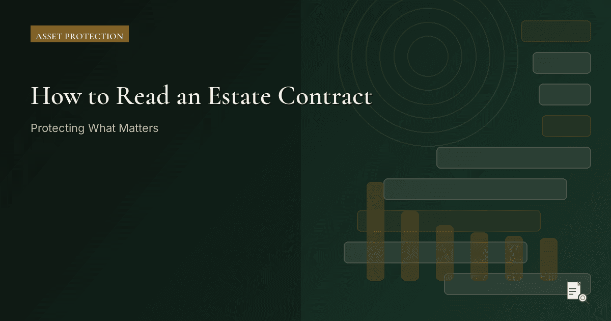 Editorial image for How to Read an Estate Contract