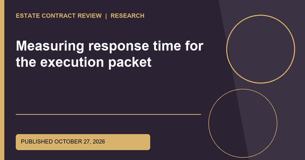 Editorial image for Measuring response time for the execution packet